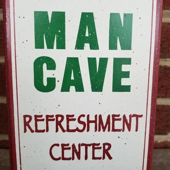 'Man Cave Refreshment Center' Bottle Opener/Cap Catcher Wall Sign Panel - Picture 6 of 12